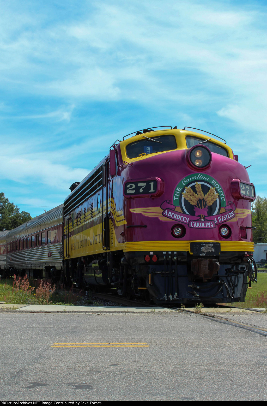ACWR 271 in Downtown Aberdeen Loading Passengers For The Days Excursion.